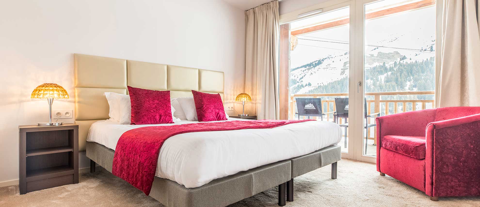 hotel le Mottaret Meribel bedrooms